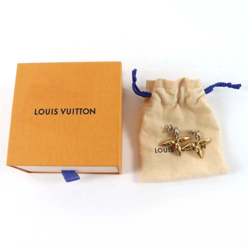 LOUIS VUITTON Gold Earrings - Picture 2 of 8